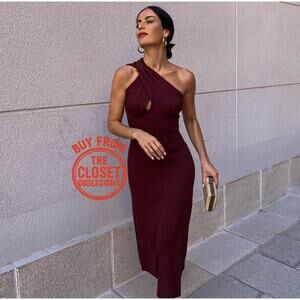 ZARA Knit Asymmetric Dress NWT